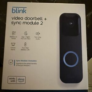 Blink Video Doorbell with Sync Module 2 & Indoor Camera